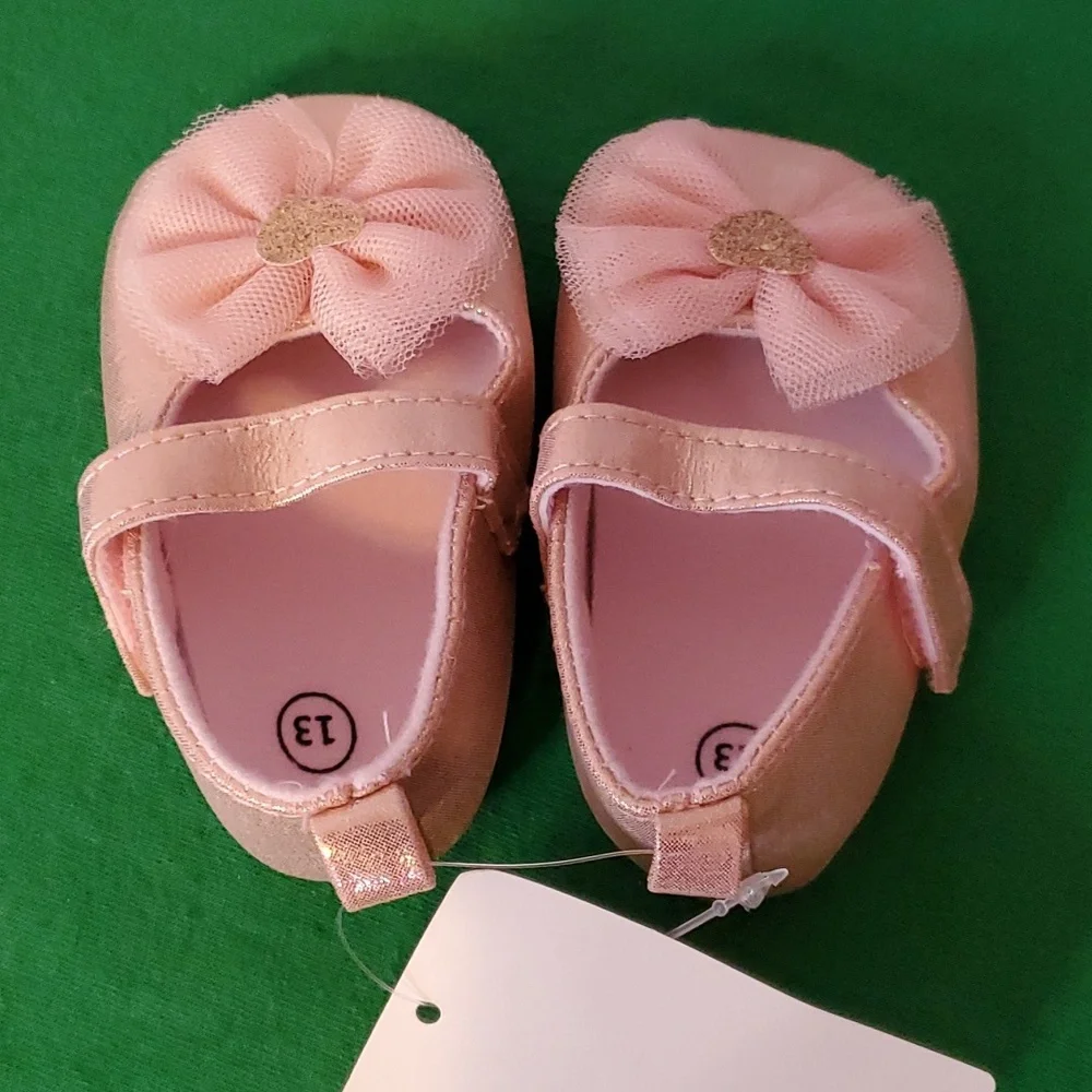 Girls Pink / Gold Dress Shoes